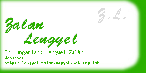 zalan lengyel business card